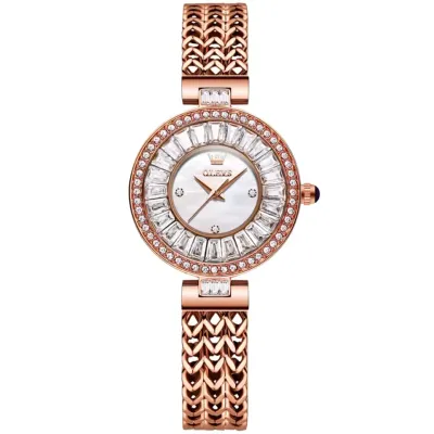 OLEVS 9959 Women's Watch Waterproof Rose Gold Stainless Steel Strap Elegant Luxury Brand Diamond Quartz Women Watch